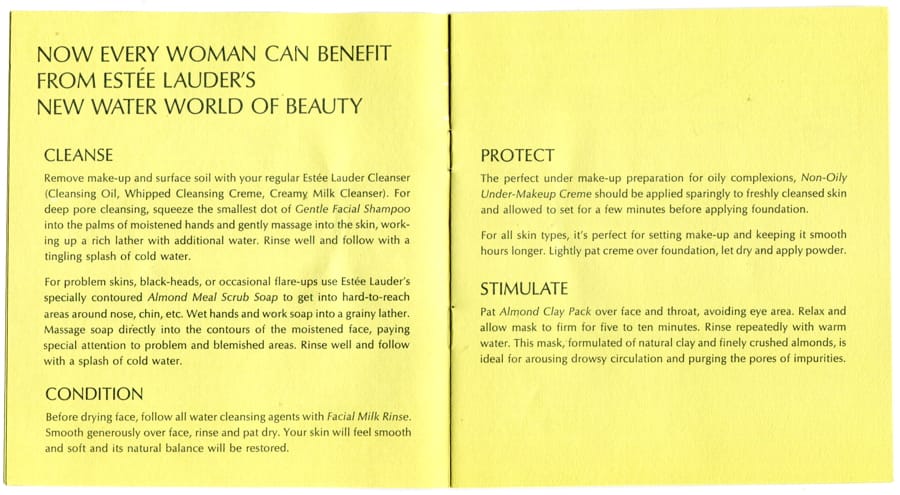 Five fresh-water treatment essentials from Estee Lauder pages 2,3
