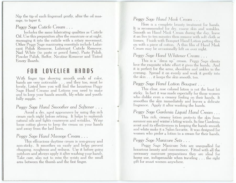 Beautiful Hands by Peggy Sage pages 10-11
