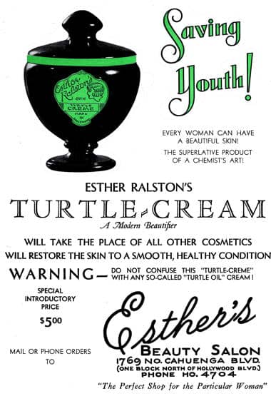 1931 Esther Ralston Turtle-Cream