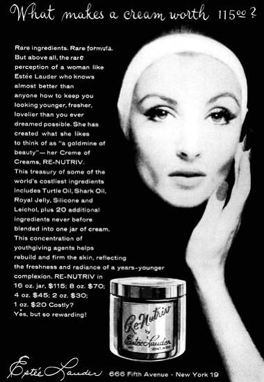 1959 Estee Lauder Re-Nutriv cream