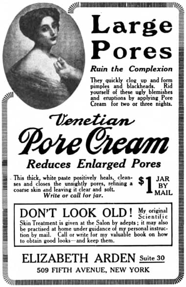 1913 Elizabeth Arden Venetian Pore Cream