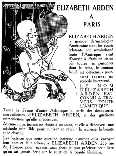 1920 Elizabeth Arden in Paris