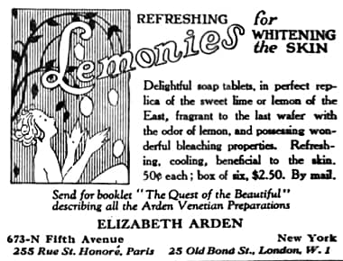 1921 Elizabeth Arden Lemonies
