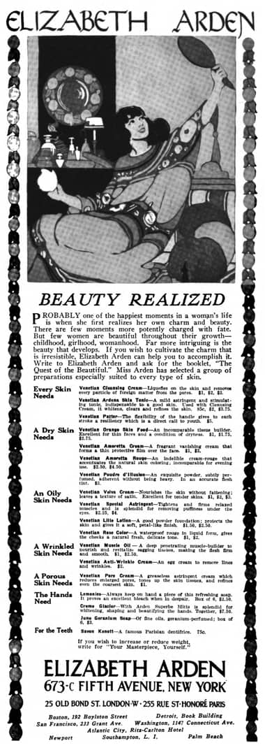 1922 Elizabeth Arden