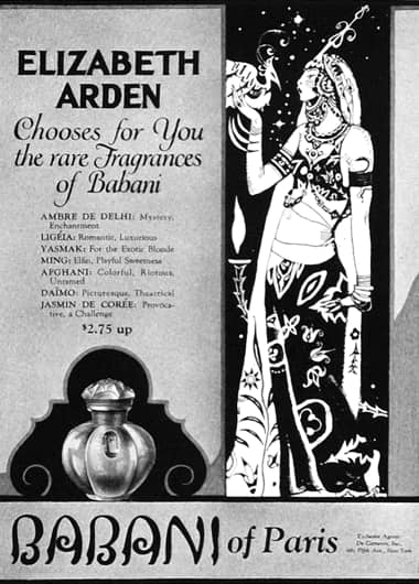 1923 Elizabeth Arden Babini Perfumes