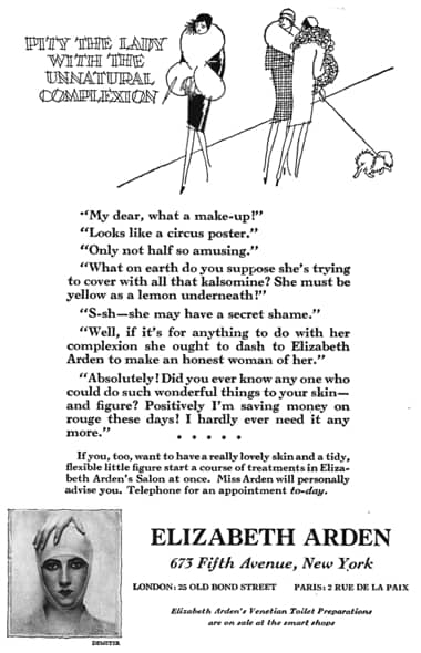 1928 Elizabeth Arden.