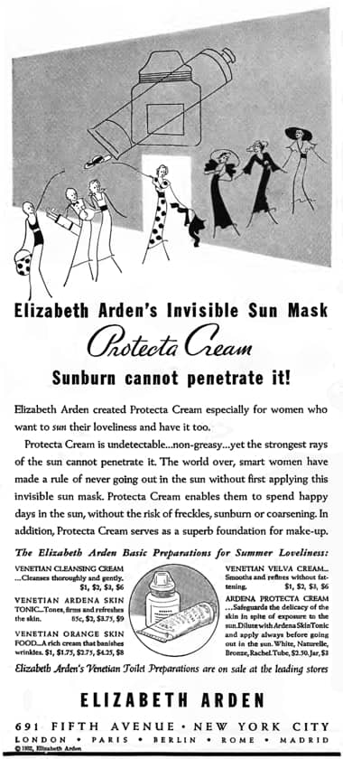 1932 Elizabeth Arden Protecta Cream