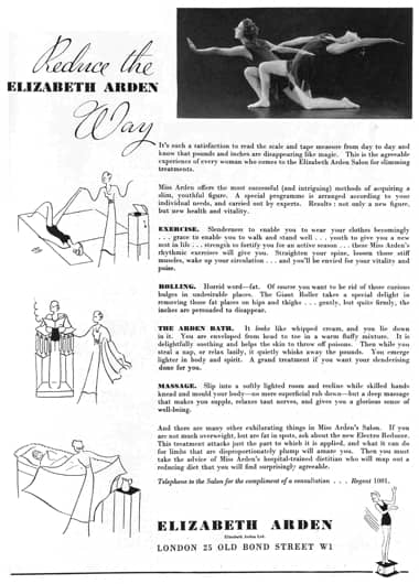 1935 Elizabeth Arden Reducing Treatments