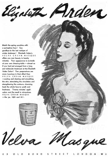 1939 Elizabeth Arden Velva Cream Mask