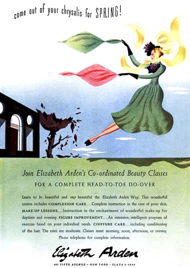 1940 Elizabeth Arden beauty classes