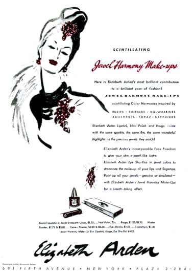 1940 Elizabeth Arden Jewel Harmony Make-up