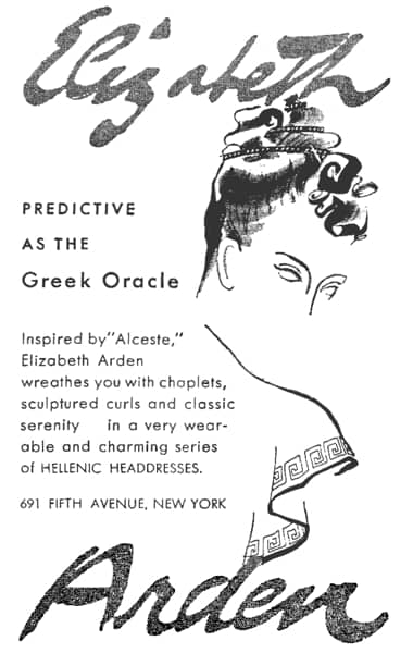 1941 Elizabeth Arden Hellenic Headdresses