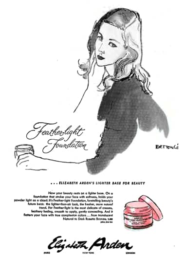 1947 Elizabeth Arden Feather-light Foundation