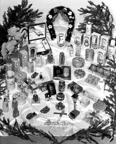 1959 Assorted products by Elizabeth Arden.