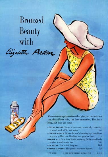 1962 Elizabeth Arden bronzed beauty