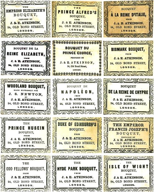 Atkinson fragrance labels