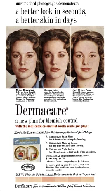1960 Coty Dermacare