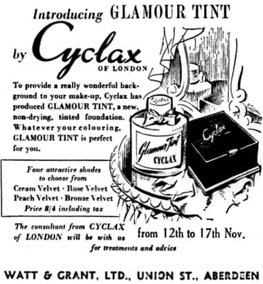 1951 Cyclax Glamour Tint Foundation