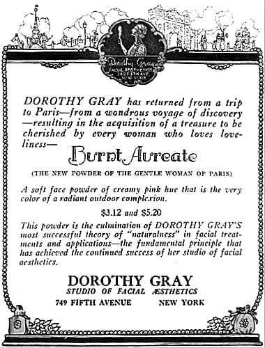 1921 Dorothy Gray Burnt Aureate