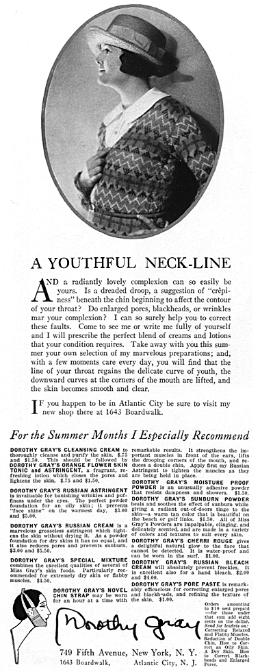 1922 Dorothy Gray Youthful Neckline
