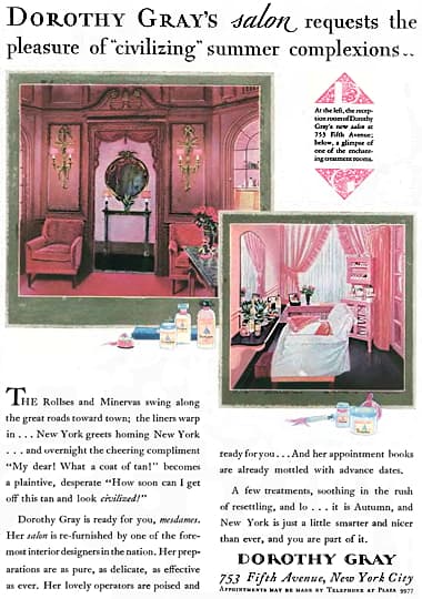 1927 Dorothy Gray New York Salon