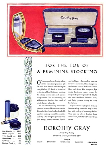 1929 Dorothy Gray cosmetics