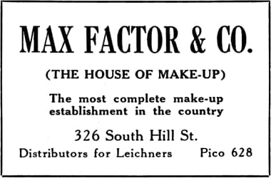 1922 Max Factor