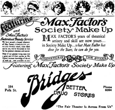 1928 Max Factor Society Make-up