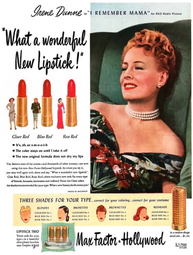 Cosmetics and Skin: Max Factor (1945-1960)