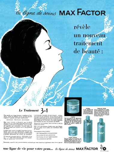 1959 Max Factor Secret Key Treatments France