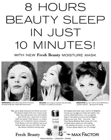 1961 Max Factor Fresh Beauty Moisture Mask