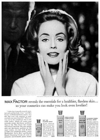 1961 Max Factor skin-care