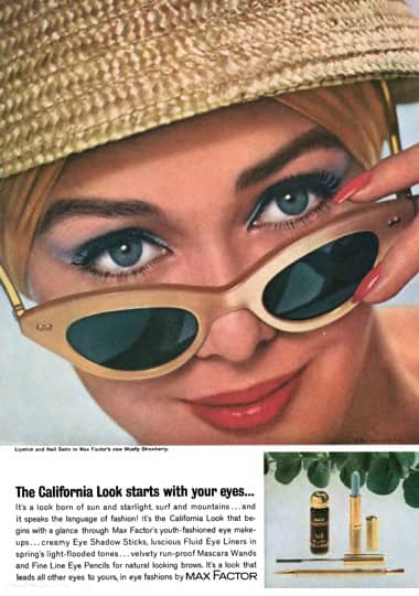 1963 Max Factor Californian look eye make-up