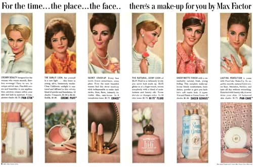 1963 Max Factor makeup range