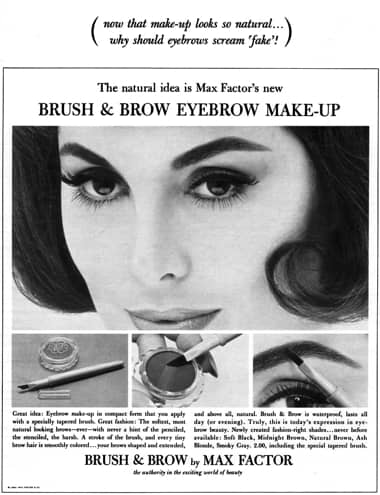 1964 Max Factor Brush and Brow Eyebrow Make-up