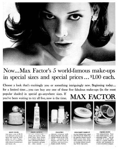 1964 Max Factor make-up