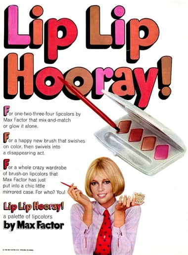 1966 Max Factor Lip Lip Hooray