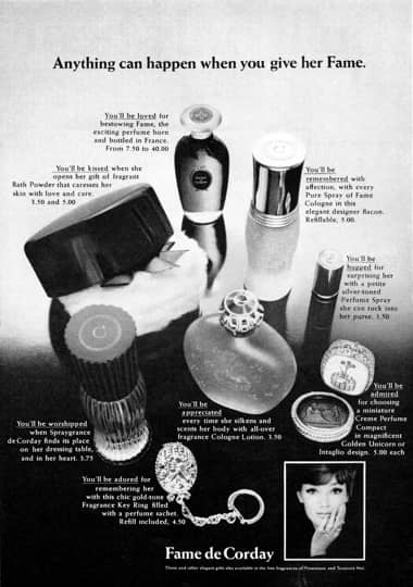 1967 Parfums Corday Fame