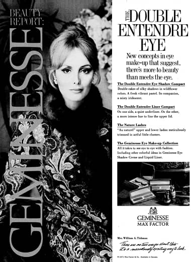 1971 Max Factor Geminesse Double Entendre Eye Make-up