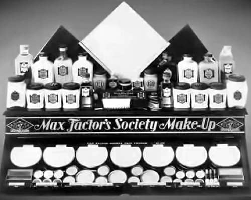Display stand for Max Factor Society Make-up