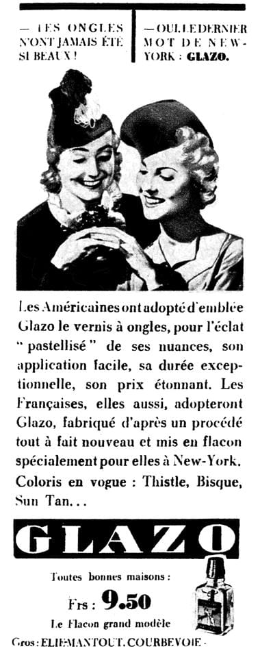 1938 Glazo Nail Polish