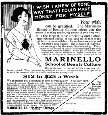1917 Marinello School of Beauty Culture