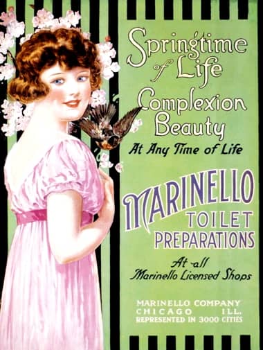 1918 Marinello Toilet Preparations