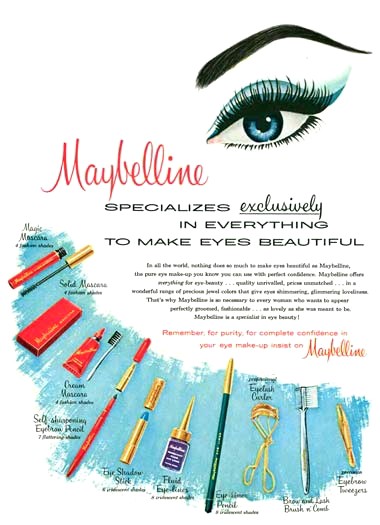 1960 Maybelline advertisement