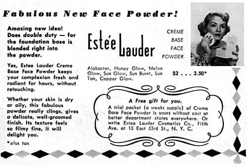 1951 Estee Lauder Cream Base Face Powder