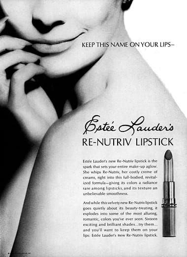 1964 Estee Lauder Re-Nutriv Lipsticks