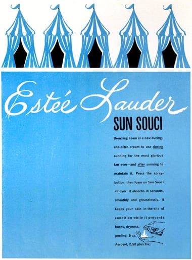 1964 Estee Lauder Sun Souci Bronzing Foam