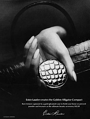 1967 Estee Lauder Alligator Compact
