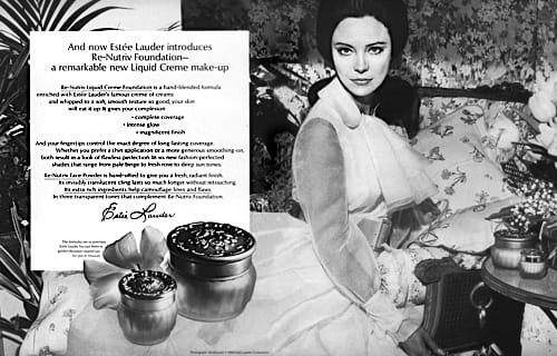 1968 Estee Re-Nutriv Liquid-Creme Foundation, and Re-Nutriv Face Powder