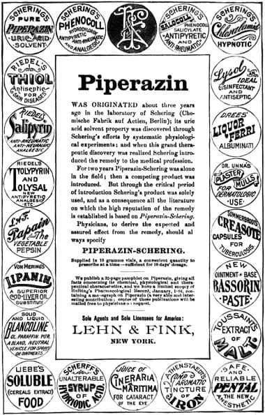 1894 Products distributed by Lehn and Fink